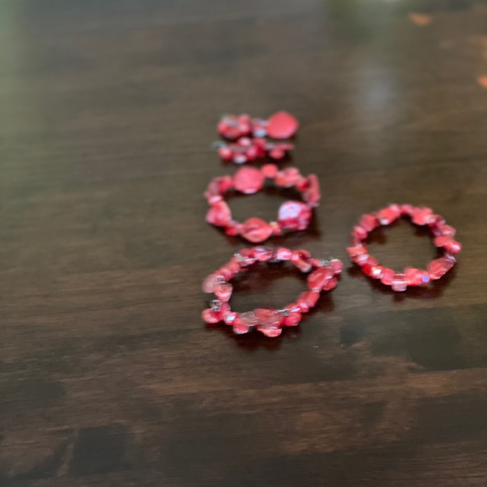 3 Bracelets with matching earrings